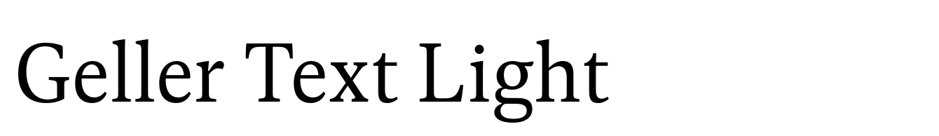 Geller Text Light
